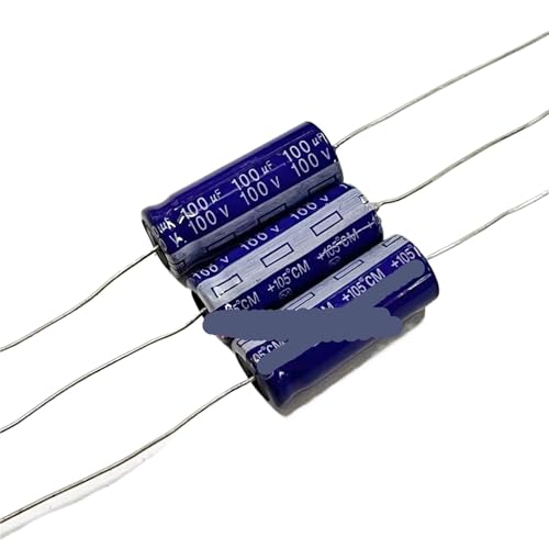 Condensateurs 100V 100uF axiaux électrolytiques 105°C pour réparation et maintenance