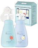 Picture of GOONGBE Kids Wash Duo Set - Korean Low pH Silky Shampoo & Mild Body Wash - Silicone-Free Hair Care & Micellar Body Cleanser - Allergen-Free Formula for Sensitive Skin, 10.1 fl.oz. & 10.1 fl.oz.