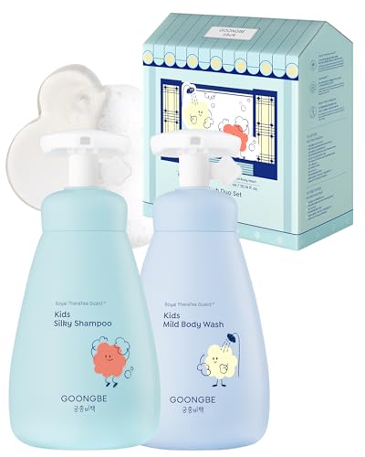 Kids Wash Duo Set: Korean low pH Silky Shampoo & Mild Body Wash