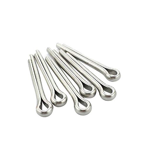 BOZONLI Juego de pasadores partidos, 230 piezas Surtido Chaveta Conjunto de Acero Inoxidable Clip de Llave Fastner