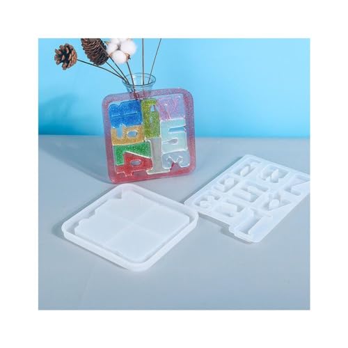 Moule en résine silicone chiffres par 2 pour déco maison DIY - 2