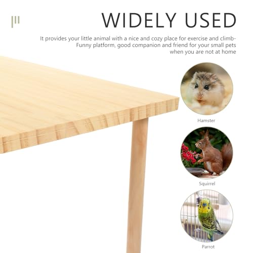 Plateforme hamster en bois double niveau pour cage - 4