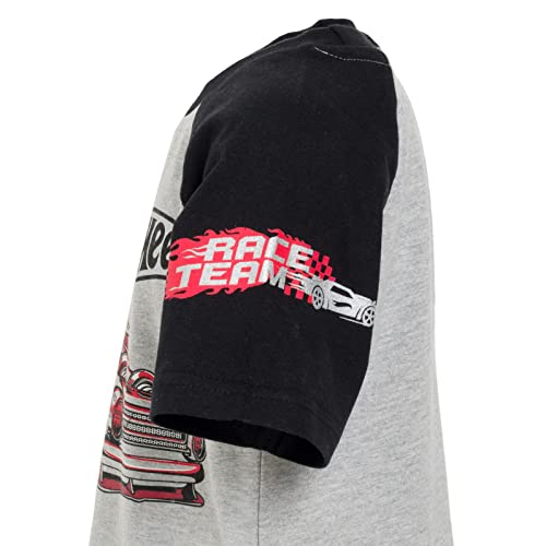 Hot Wheels Toddler Boys' 2-Pack Racing T-Shirts Grey and Red 5T - image 7