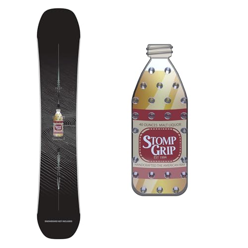 Stompgrip Premium Snowboard Stomp Pad | 40 Oz | Vice Collection | 3D Decal | O.E. Burgundy
