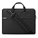 Price comparison product image Lacdo 15.6 inch Laptop Shoulder Sleeve Case for HP Pavilion 15, Acer Aspire 7 5 3, ASUS ViovoBook/ZenBook 15, Lenovo IdeaPad 3 Chromebook 15, Dell Inspiron 15 Computer Bag Water Repellent, Black