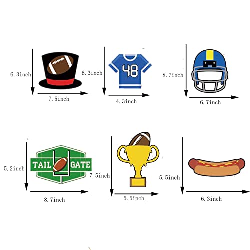 25Pcs Football Photo Booth Props, Football Selfie Props Soccer Photo Props For Football Sports Celebration Photo Booth Props Kit For Kids Boy's Birthday Decoration Supplies #TOP2