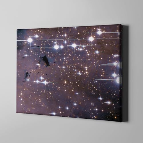 Toile NGC 6611 Hubble Télescope grand tableau pour mur vide salon - 2