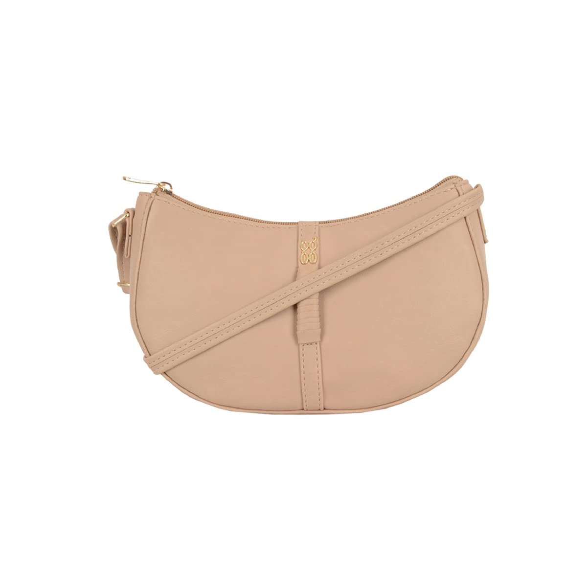 Baggit Womens Lpxe Mallu 3T5 Saddle Bag- Beige