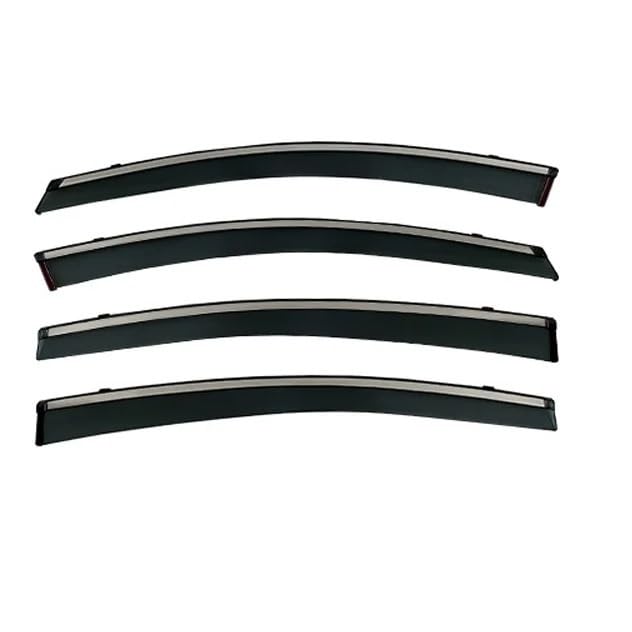 Déflecteurs de vent pour Hyundai Elantra 2015-2020 avec bandes chromées protections visière