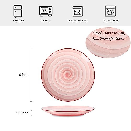 Selamica-Ceramic-Dessert-Plates-Set-of-6-Small-Salad-Plates-6-Inch-Appetizer-Plates-for-Kitchen-Small-Dinner-PlatesDishes-for-Cake-Snacks-Side-Dish-Microwave-Dishwasher-Safe-Gradient-Color Selamica Ceramic Dessert Plates Set of 6 Small Salad Plates 6 Inch Appetizer Plates for Kitchen Small Dinner PlatesDishes for Cake Snacks Side Dish Microwave Dishwasher Safe Gradient Color