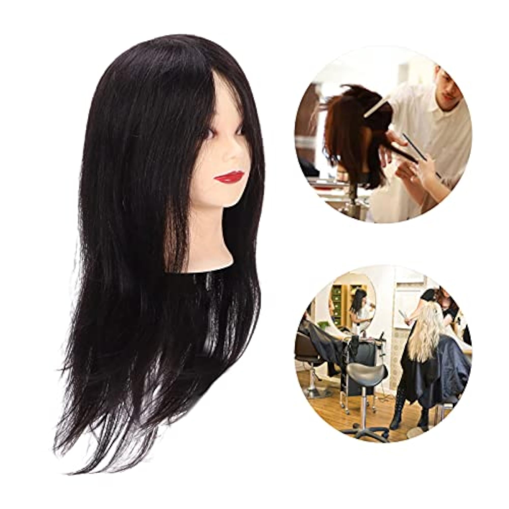Professional Realistic Mannequin Head for Hair Styling