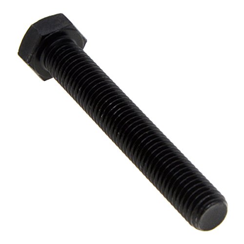 Image of M12x80mm Hex Head Screw Bolt Class 8.8 Carbon Steel Metric Full Threaded Right Hand Black 2-Pack