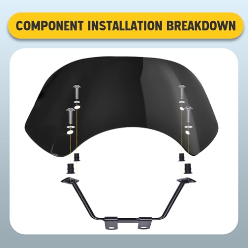 Lorababer Motorcycle Windshield Deflector