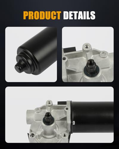 Image of ROADFAR Front Windshield Wiper Motor Fit for Ford for Mustang 1987-1993 | Fit For Ford For E-150 E-250 E-350 Econoline 1992-1994|For Tempo Topaz|Replace E93Z 17508-A|F0CZ 17508-A|F2UZ 17508-A|3 Pins