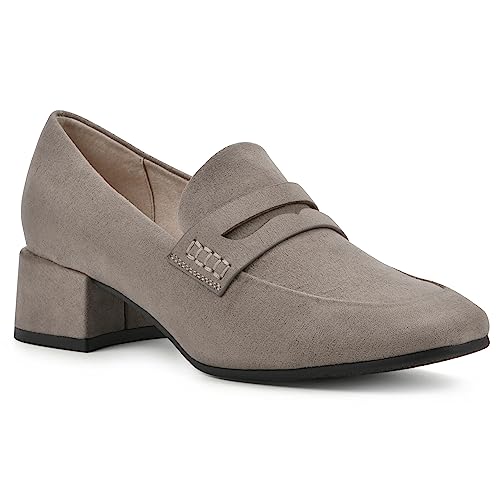 Image of CLIFFS BY WHITE MOUNTAIN Women's Shoes Quiana Block Heeled Loafer