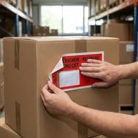 baytronic Dokumententaschen, DIN lang, rot schwarz bedruckt Lieferschein/Rechnung (1000 Stück) – Ansicht 5
