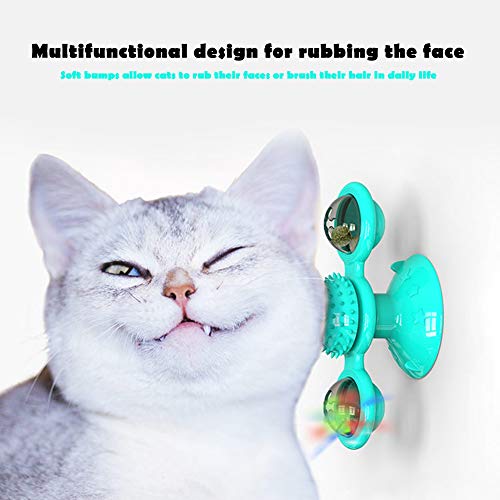 Brinquedos de gato N/A, brinquedo de gato interativo com ventosa, gatos, quebra-cabeça giratório, bo