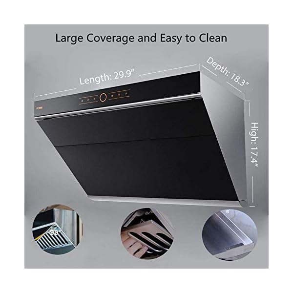 FOTILE JQG7501.E 30" Range Hood Unique SideDraft Design for Under or Wall Mount