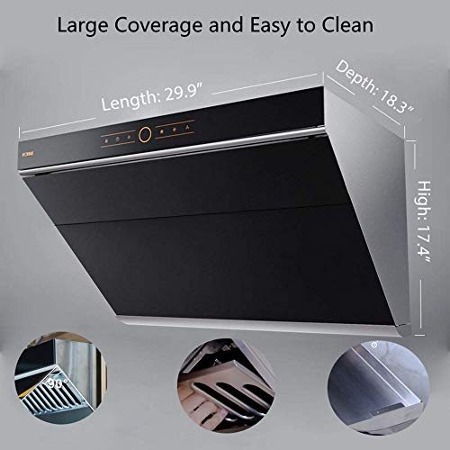 FOTILE JQG7501.E 30" Range Hood Unique SideDraft Design for Under or Wall Mount
