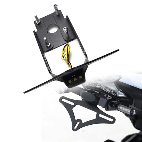Support de plaque moto Kawasaki Z650 anti-vibration et inclinable pour Ninja 650 2017-2025