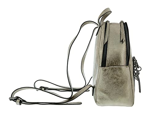 Pierre Cardin Bronze Leather Metallic Large Fashion Backpack3