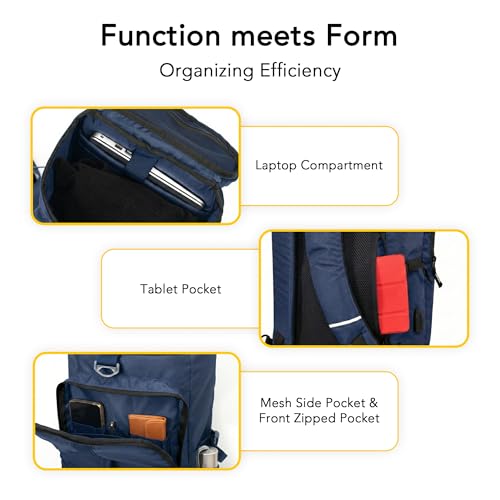 Image of Hexagon Laptop Backpack for Men Laptop Bag 15.6 inch 2-in-1 Rucksack & Duffle Bag with Shoe Compartment Versatile Travel Backpack for Gym, Work, and Weekends Bags for Men 45L