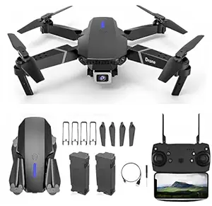 WEADFAX-E99-Pro-Drone-with-4K-Camera-WiFi-FPV-1080P-HD-Dual-Foldable-RC-Quadcopter-Altitude-Hold-Headless-Mode-Hight-Hold-Multicolor (AE2)