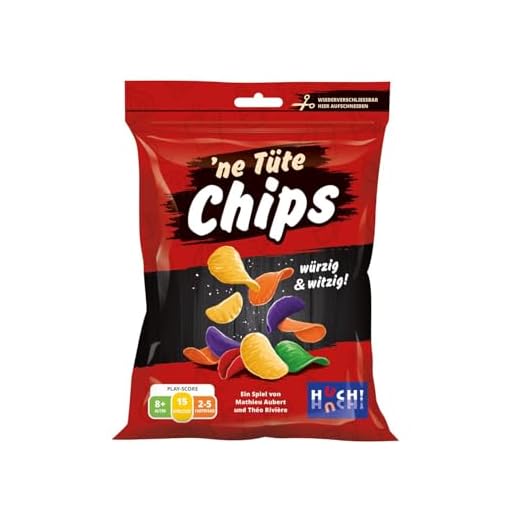 Huch! | 113867 | ´ne Tüte Chips | Juego de fiesta | Divertido juego familiar | divertido juego de azar | Embalaje original | Para 2 – 5 jugadores a partir de 8 años | aporta sabor a cada noche de