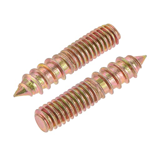 Image of uxcell 5 /16-18 x 1-1 /2 inch Hanger Bolts Double Head Dowel Screw for Wood Furniture 20pcs