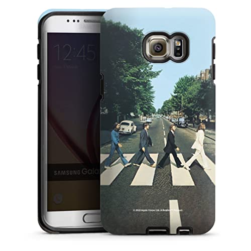 DeinDesign Coque Compatible avec Samsung Galaxy S6 Edge Plus Coque renforcée Coque Antichoc Abbey Road The Beatles Musique - Les Beatles, Paul McCartney, John Lennon, RIngo Starr, George Harrison DeinDesign Coque Compatible avec Samsung Galaxy S6 Edge Plus Coque renforcée Coque Antichoc Abbey Road The Beatles Musique