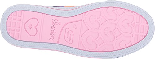 Skechers 10846L Girl's Twinkle Toes: Shuffles - Colorous Cutie Sneakers,Royal/Multi,113