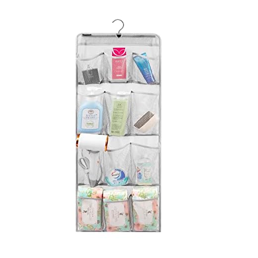 23+ Creative Camper Bunk Bed Ideas for Your Next Adventure 6 ANZORG Mesh Shower Organizer Hanging Caddy Quick Dry Bathroom Storage for Toiletry Accessories with Rotating Hanger (12 Pockets)