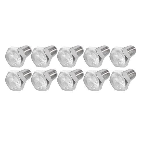 Image of METALLIXITY Hex Bolts (M8-1.25x12mm) 25Pcs, 304 Stainless Steel Coarse Fully Threaded Hex Head Screw Bolt Machine Screws - for Furniture Repair, Silver