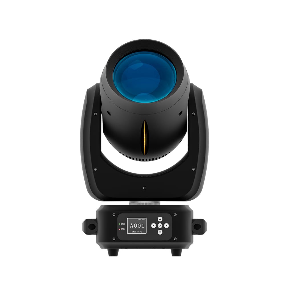 SHEHDS Bühnenleuchten 180W, 14 Gobos 11 Farben Scheinwerfer, Strahl/Frost/Prisma/Zoom Effekt, 18 Facett Prisma DMX512, 120mm Durchmesser Objektiv, DJ Bühne für Hochzeitsparty Tanz