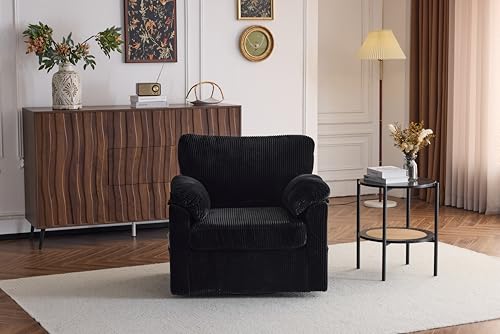 LKHKK Oversized 33 Inch Comfortable Reading Chair with Soft Chenille