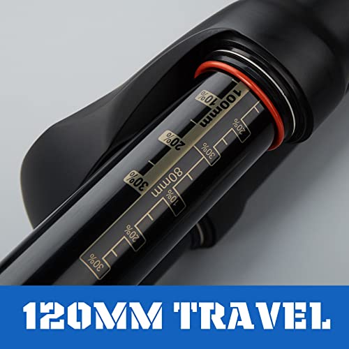 Corki Cycles Mountain Bike Air Suspension Fork Manual Control 26 Travel 120Mm- Qr 9Mm- Straight Mtb Front Forks #TOP4