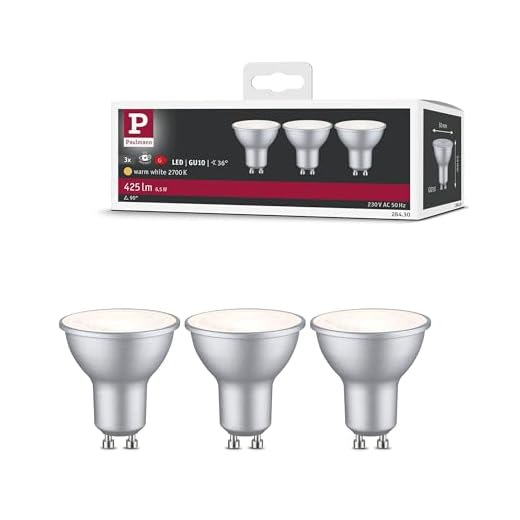 Paulmann 284.30 LED 3er-Pack Reflektor 6,5W GU10 230V Warmweiß 28430 Leuchtmittel Lampe