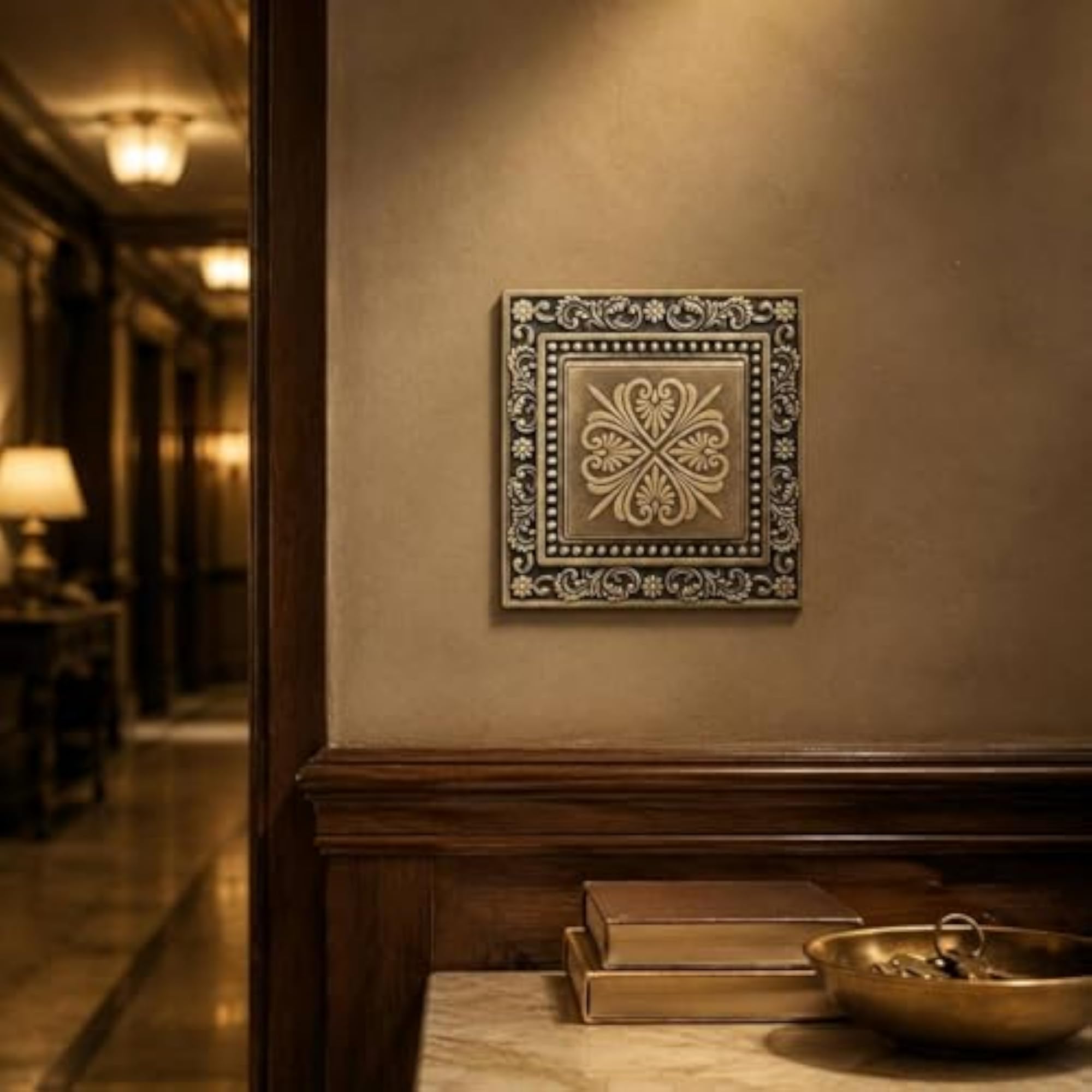 UK 13A Socket Panel Bronze Finish Decorative Wall Switch Plate