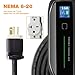 BESENERGY 16/32 Amp Level 2 EV Charger Current-Switchable NEMA 14-50 Plug 220V-250V IP66 Portable Car Charger Compatible with All J1772 Electric Car