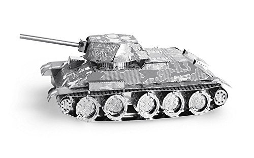 Metal Earth 3D Laser Cut Models - Tiger I Tank AND T-34 Military Tank WWII = SET OF 2 - Image 3