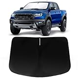 PAIMOHO Windshield Sun Shade for 2019-2024 Ford Ranger (XL, XLT, Lariat), Car Front Window Sunshade with 240T Sun Visor Protector Blocks UV Rays Heat Sun Shield Accessories