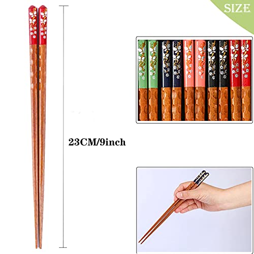 5 Paia Bacchette in Legno Massello a Punta in