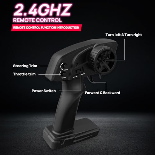 BORSCELLOR 40KM/H Remote Control Car, 1:16 Fast RC Cars for Adult, 4WD Remote Control Monster Truck High Speed 4X4 Off-Road RC Cars with 2 Batteries for Boys Adults Age 8+ - Image 5