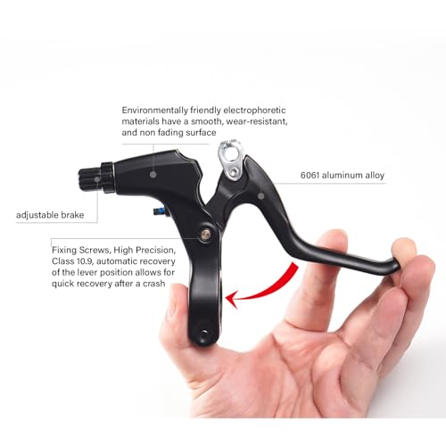 CNC Bicycle Brake Lever, Mountain Bike Handlebar Brake Lever for MTB, Black … by CNC - Used condition - Image 3