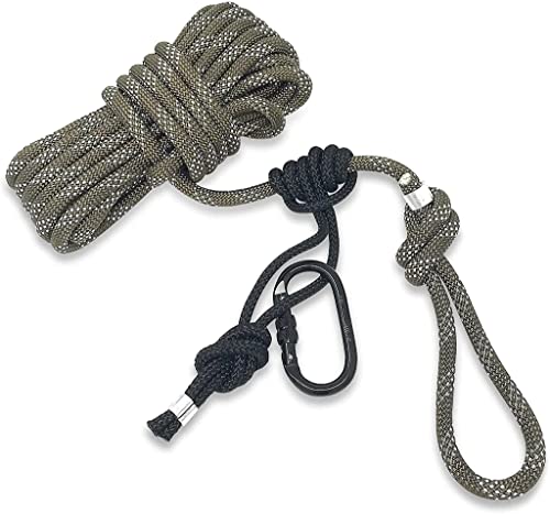 Proven Wild Treestand Safety Rope Lifeline System - 30ft Life Lines for use with Tree Stand Harness. Safety Lifeline Tree Stand Rope. 350 lb Rated Lifeline Rope.