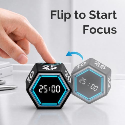KADAMS Pomodoro Timer Cube, Visual Timer for Kids, Productivity Desk Timer - Image 2