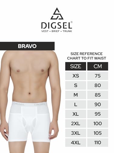 Image of 100% Combed Cotton Outer Elastic White Packet Trunks