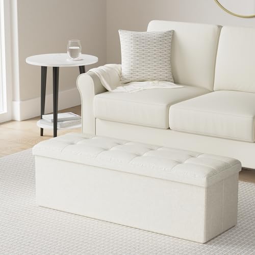 Elegant Folding Storage Ottoman with Chic Design - Image 3