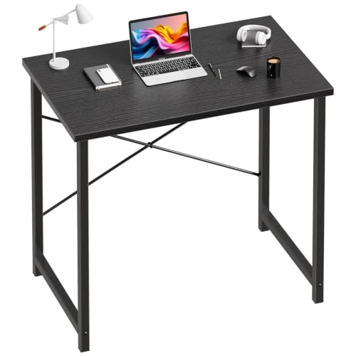 Image of OLIXIS 32-Inch Small Computer Desk for Home Office, Black
