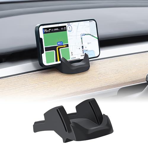 FDAIUN Dashboard Phone Mount for Tesla Model 3 Y Car Cell Phone Holder Silicone Non-Slip Phone Stand Compatible with All Smartphones (2021-2023 Model 3 & 2021-2024 Model Y)